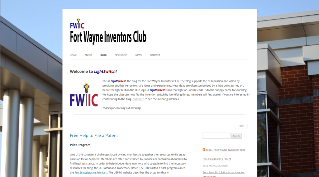 Fort Wayne Inventors Club Website