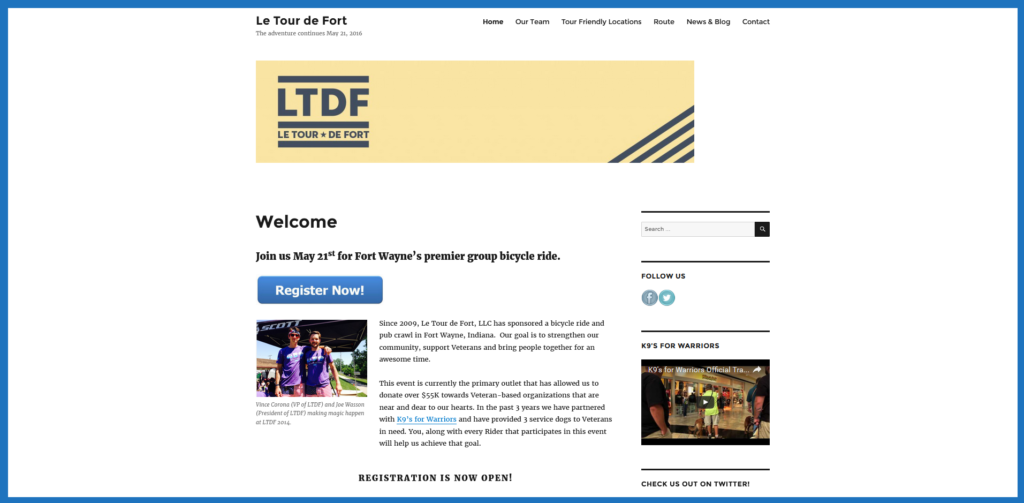 Le Tour de Fort Homepage
